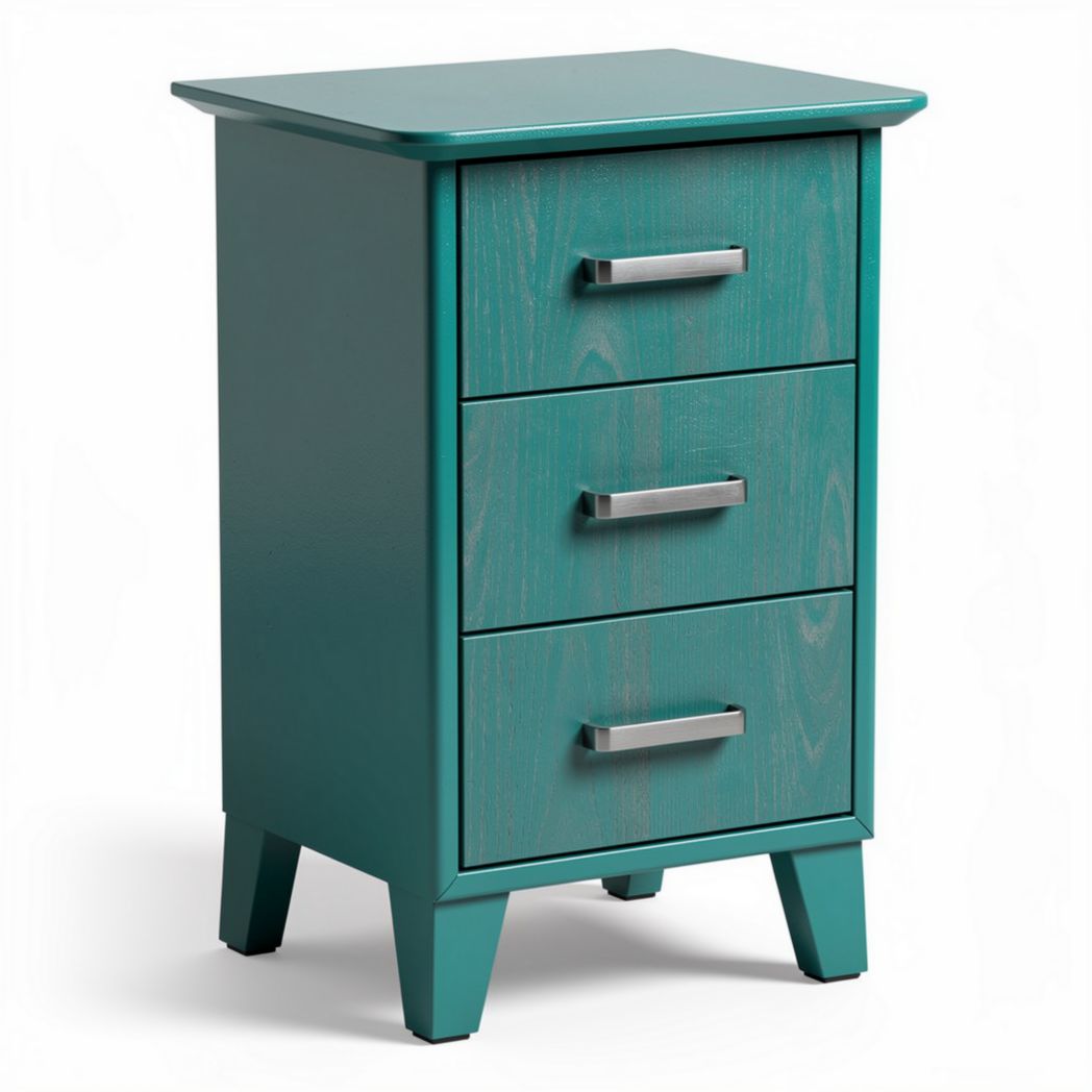 Comò in legno con tre cassetti per camera da letto – 40 x 30 x 70 cm