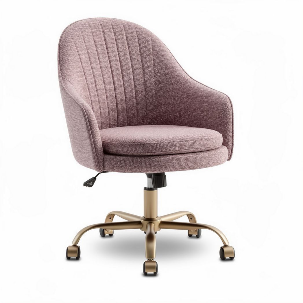 Sedia girevole in tessuto per ufficio e home office – 60 x 60 x 85 cm