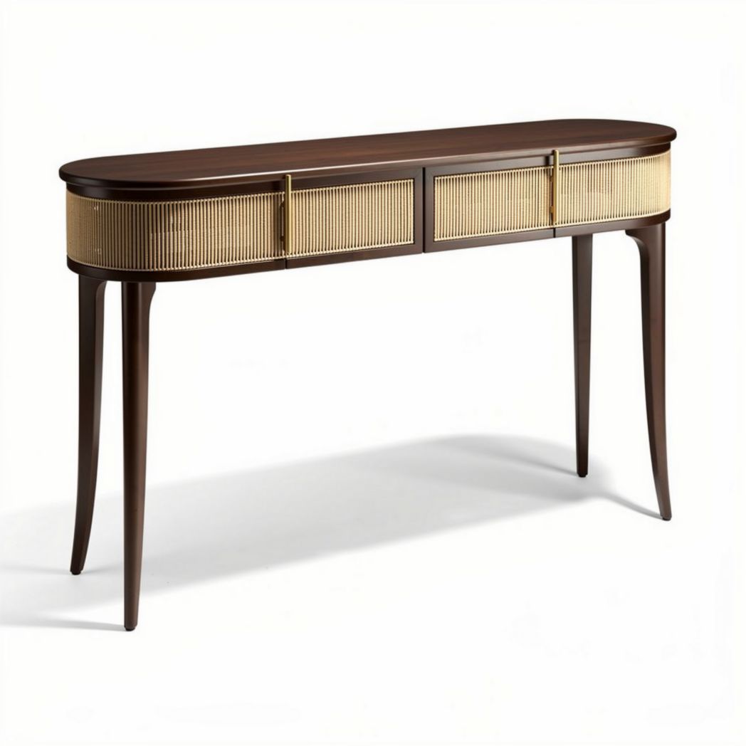 Mobile consolle in legno con cassetti per ingresso – 120 x 40 x 75 cm