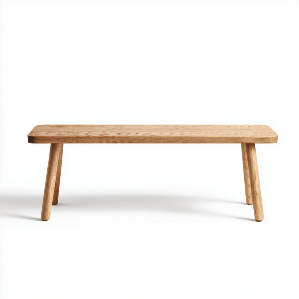 Panca in legno di noce per soggiorno o hall – 130 x 45 x 40 cm