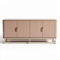 Mobile contenitore con ante a ribalta per soggiorno – Struttura in legno e metallo – 150 x 45 x 70 cm